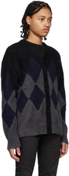 sacai Mutlicolor Argyle Cardigan