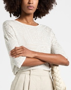 Alessia Santi Womens Sweater in Ivory