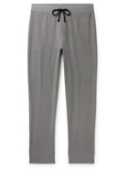 James Perse - Thermal Waffle-Knit Brushed Cotton and Cashmere-Blend Sweatpants - Gray