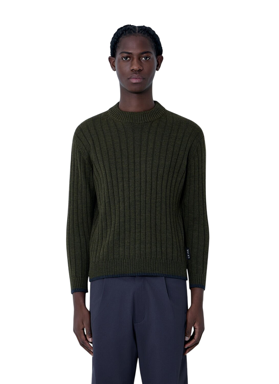 GR10K - Aimless Compact wool-blend sweater GR10K