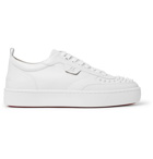 Christian Louboutin - Happyrui Spiked Leather Sneakers - White