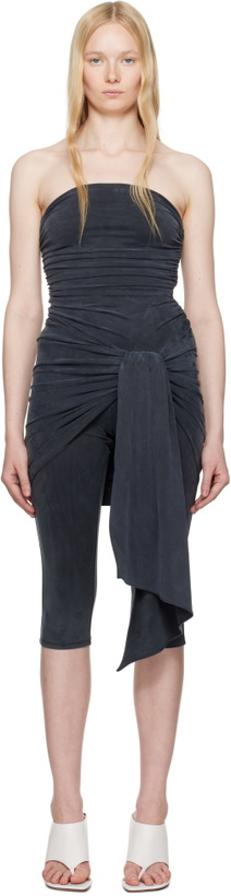 Photo: Alexander Wang Gray Pre-Styled Wrap Catsuit