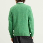 YMC Men's Suedehead Crew Neck Jumper in Green