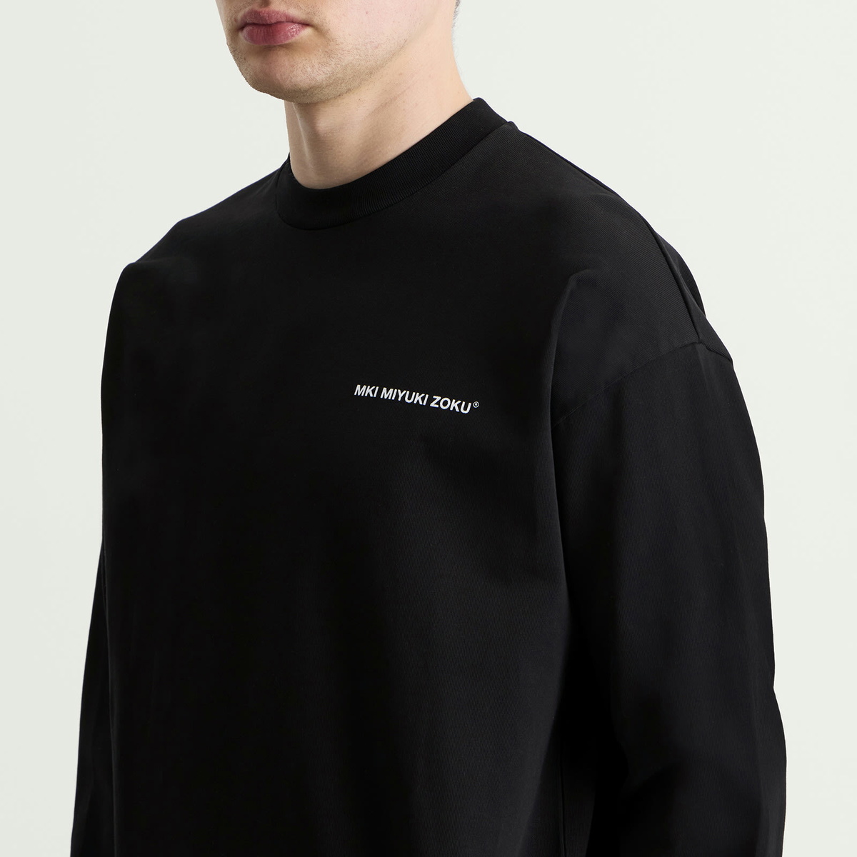 MKI Men's Uniform Long Sleeve T-Shirt in Black