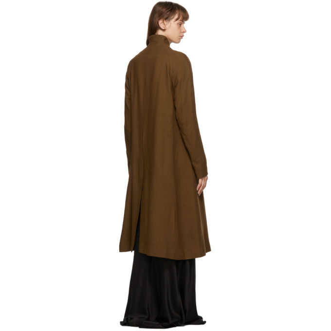 Haider Ackermann Brown Wool Proud Coat