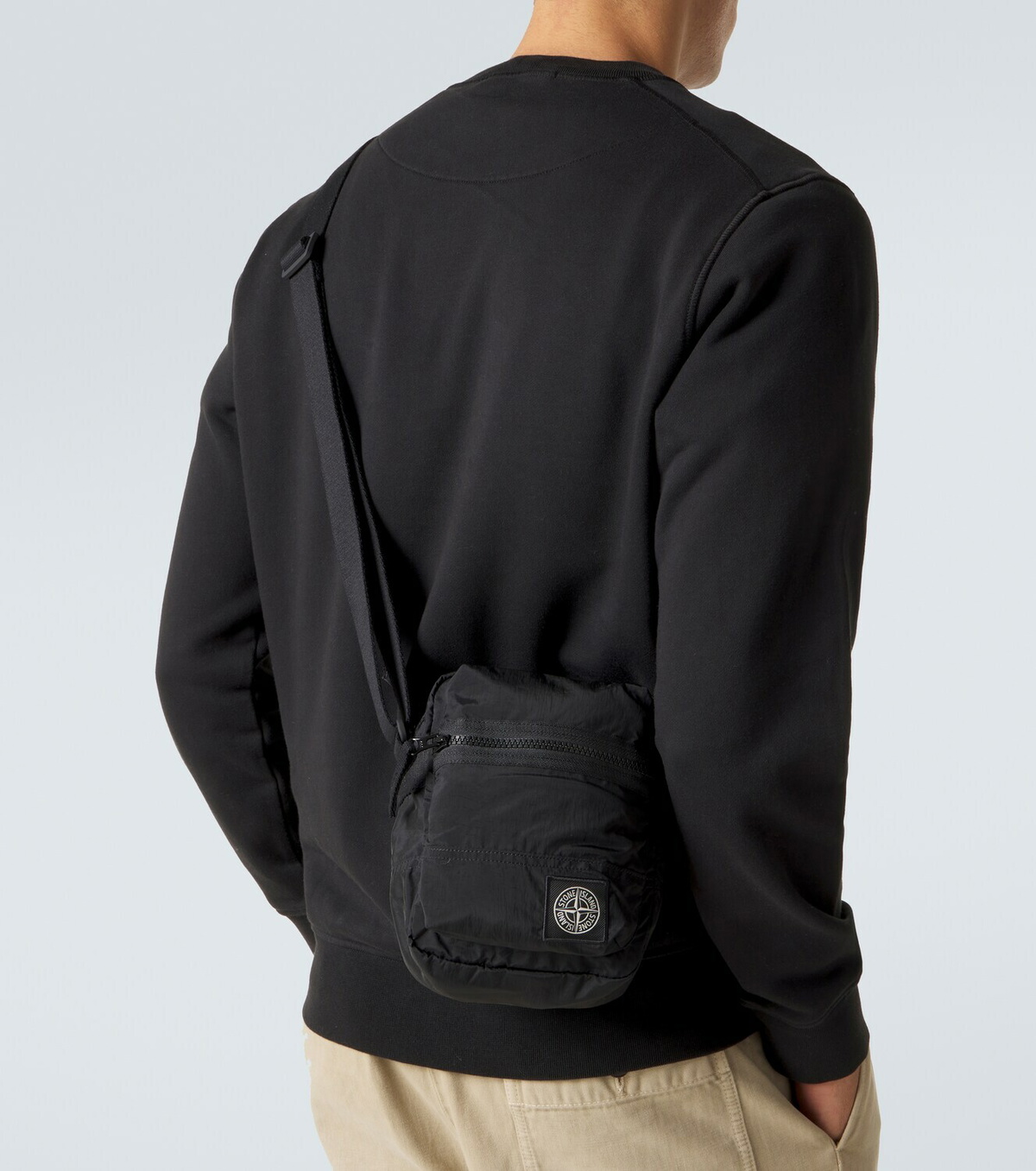 Stone Island Compass poplin shoulder bag