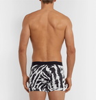 TOM FORD - Zebra-Print Stretch-Cotton Jersey Boxer Briefs - White