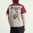 ICECREAM Men's Parlor Work Shirt in Beige/Red