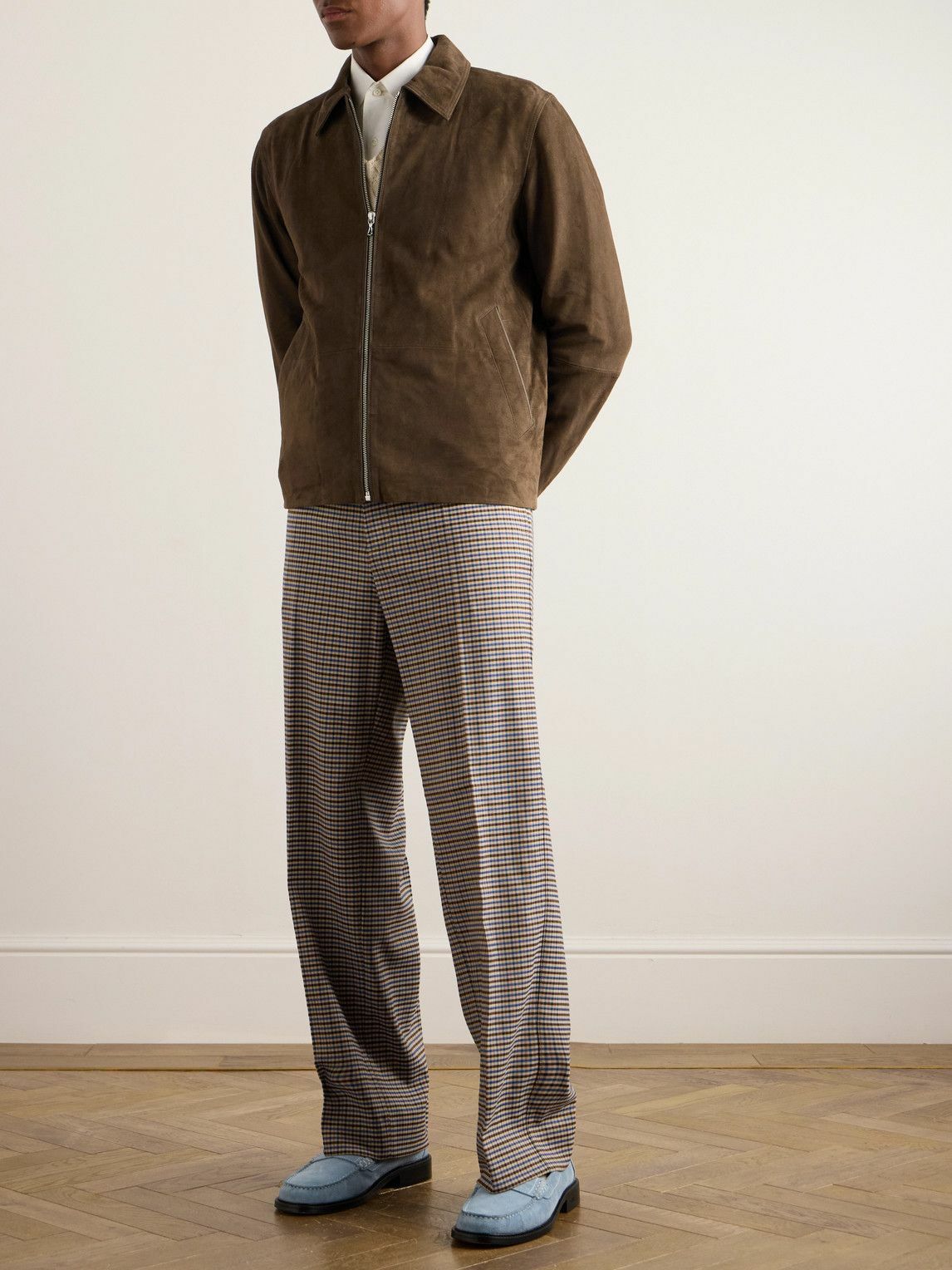 Rag & Bone - Melrose Suede Blouson Jacket - Brown