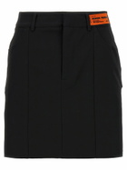 HERON PRESTON Gabardine Cut Out Skirt