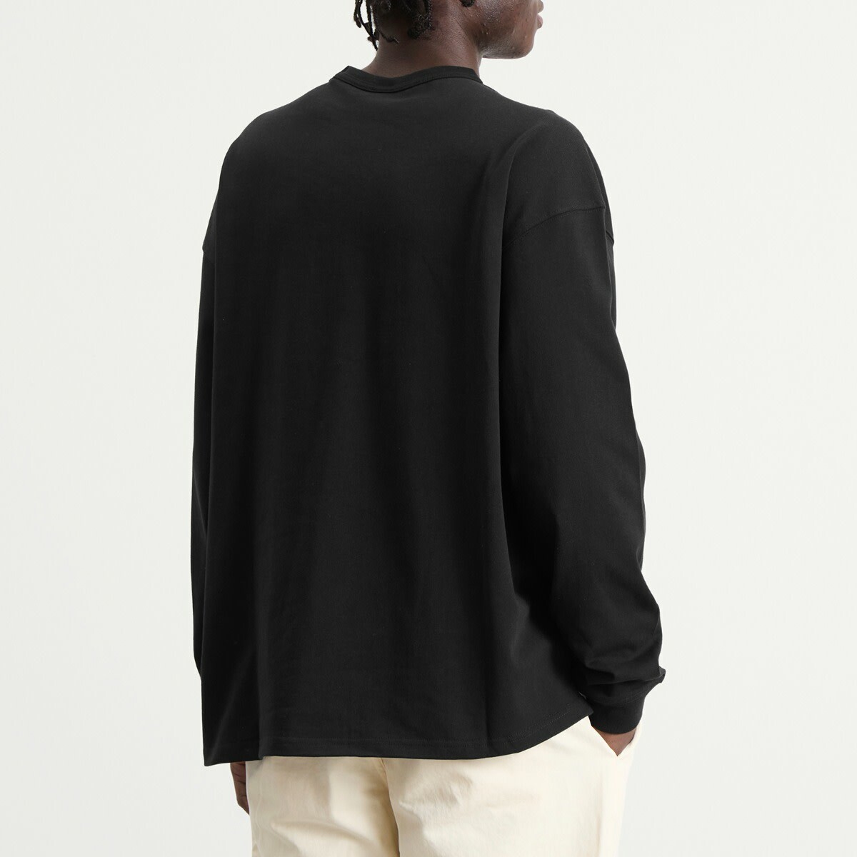 FrizmWORKS Men's OG Double Rib Longsleeve T-Shirt in Black