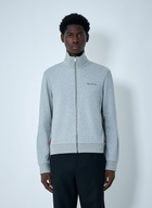 Gucci Web Motif Zip-Up Sweatshirt