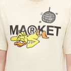 Market Men's Disco Duck T-Shirt in Cream