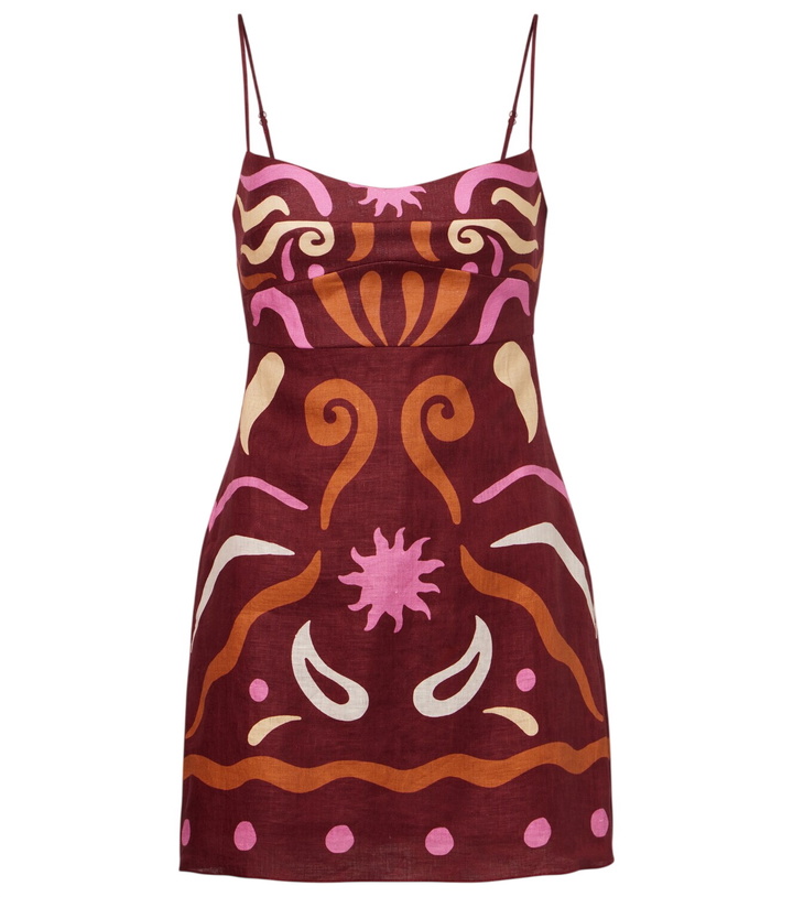 Photo: Cala de la Cruz Lucca printed linen minidress