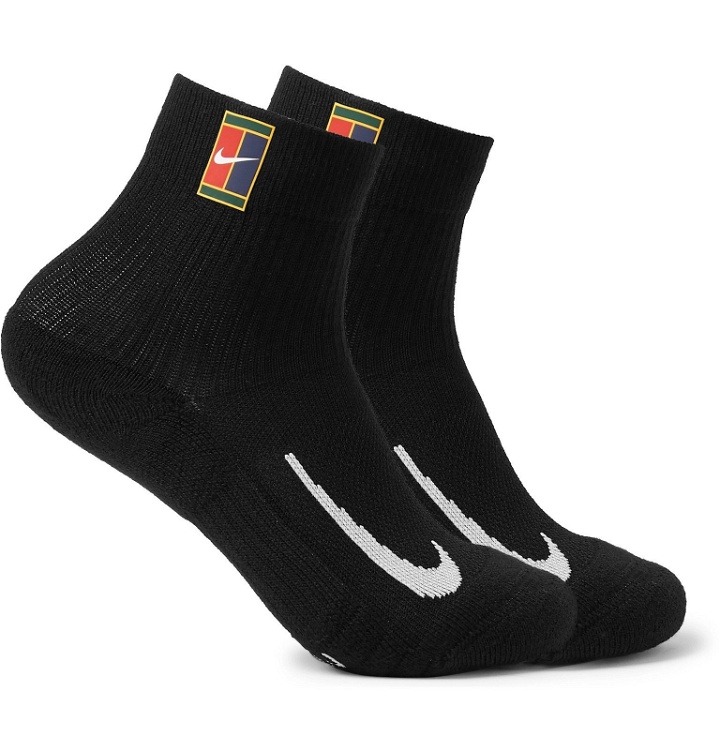Photo: Nike Tennis - NikeCourt Multiplier Cushioned Dri-FIT Tennis Socks - Black