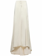LUDOVIC DE SAINT SERNIN - Satin Midrise Long Skirt
