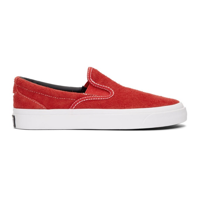 Photo: Converse Red One Star CC Slip-On Sneakers