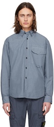 Stone Island Blue Comfortable Fit Shirt