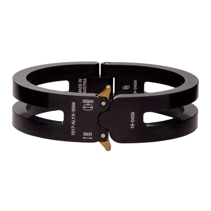 Photo: 1017 ALYX 9SM Black Hinged Buckle Bracelet