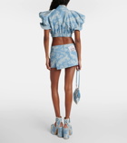Vivienne Westwood Foam jacquard denim miniskirt