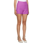 Valentino Purple Wool and Silk Shorts