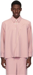 ADER error Pink Zip Shirt