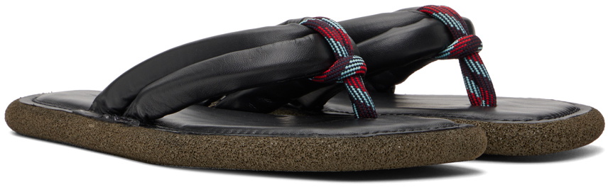 Dries Van Noten Black Knotted Flip Flops Dries Van Noten