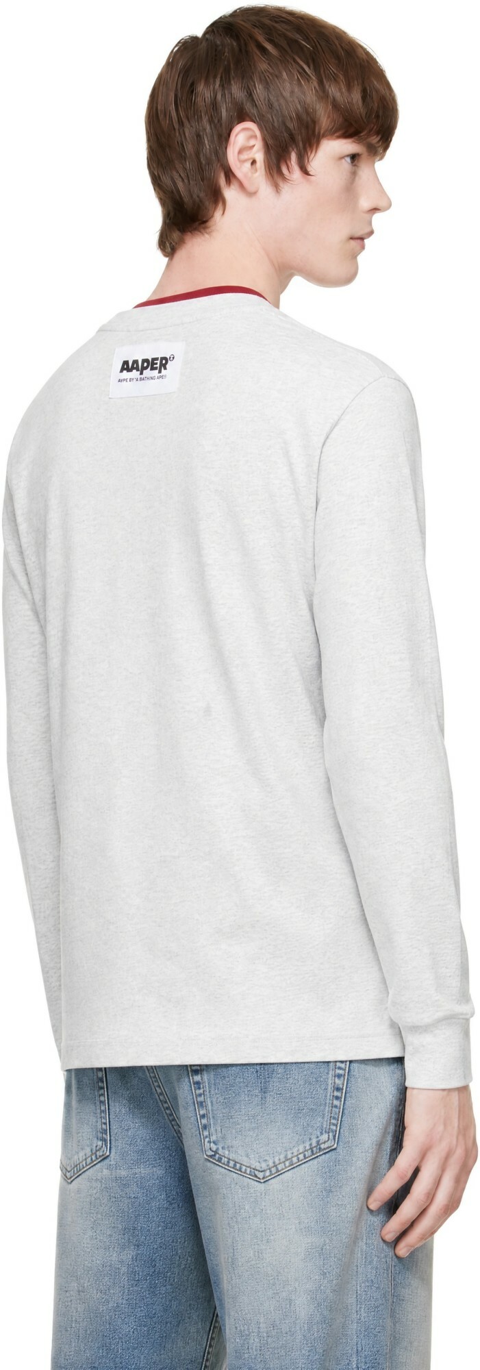 AAPE by A Bathing Ape Off-White 'AAPER' Long Sleeve T-shirt