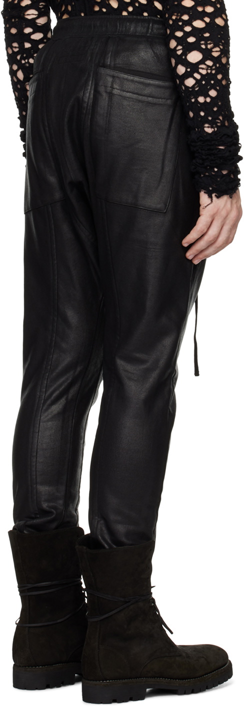 Julius Black Coated Sweatpants