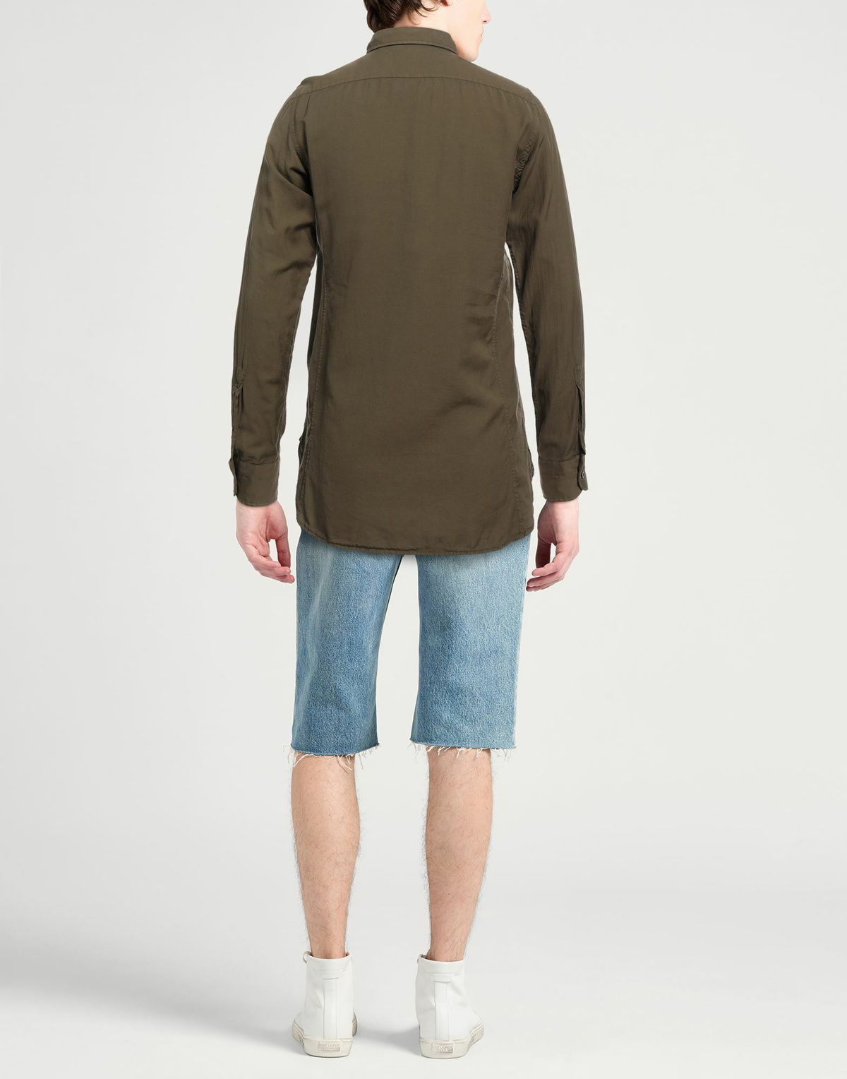 Tom Ford Mens Shirt Military in Green