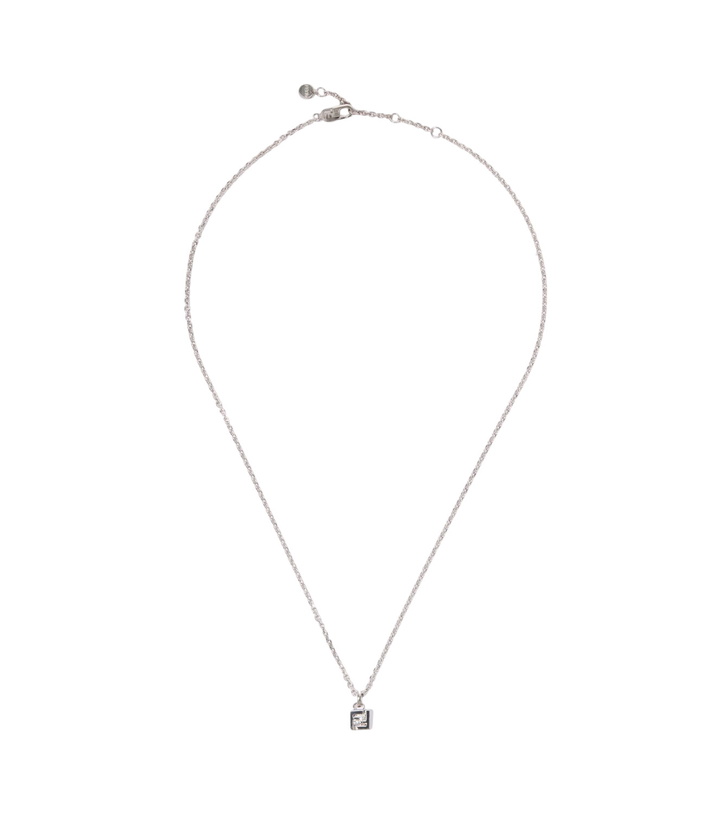 Photo: Fendi FF crystal-embellished pendant necklace
