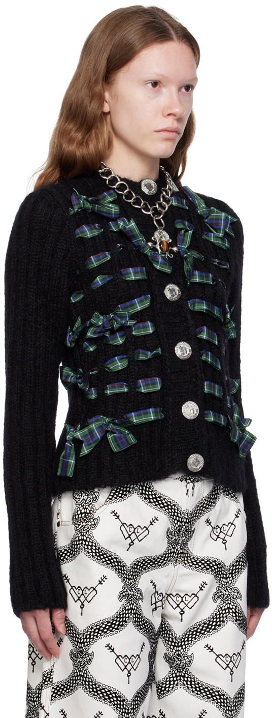 Chopova Lowena Black Bow Cardigan Chopova Lowena