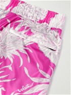 Valentino Garavani - Sunsurf Straight-Leg Mid-Length Printed Swim Shorts - Pink