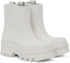 Chloé White Raina Rain Boots