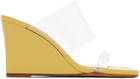 Maryam Nassir Zadeh Yellow Olympia Wedge Heeled Sandals