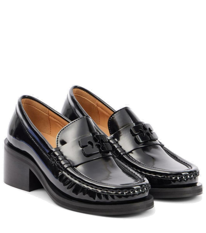 Photo: Ganni Logo loafer pumps