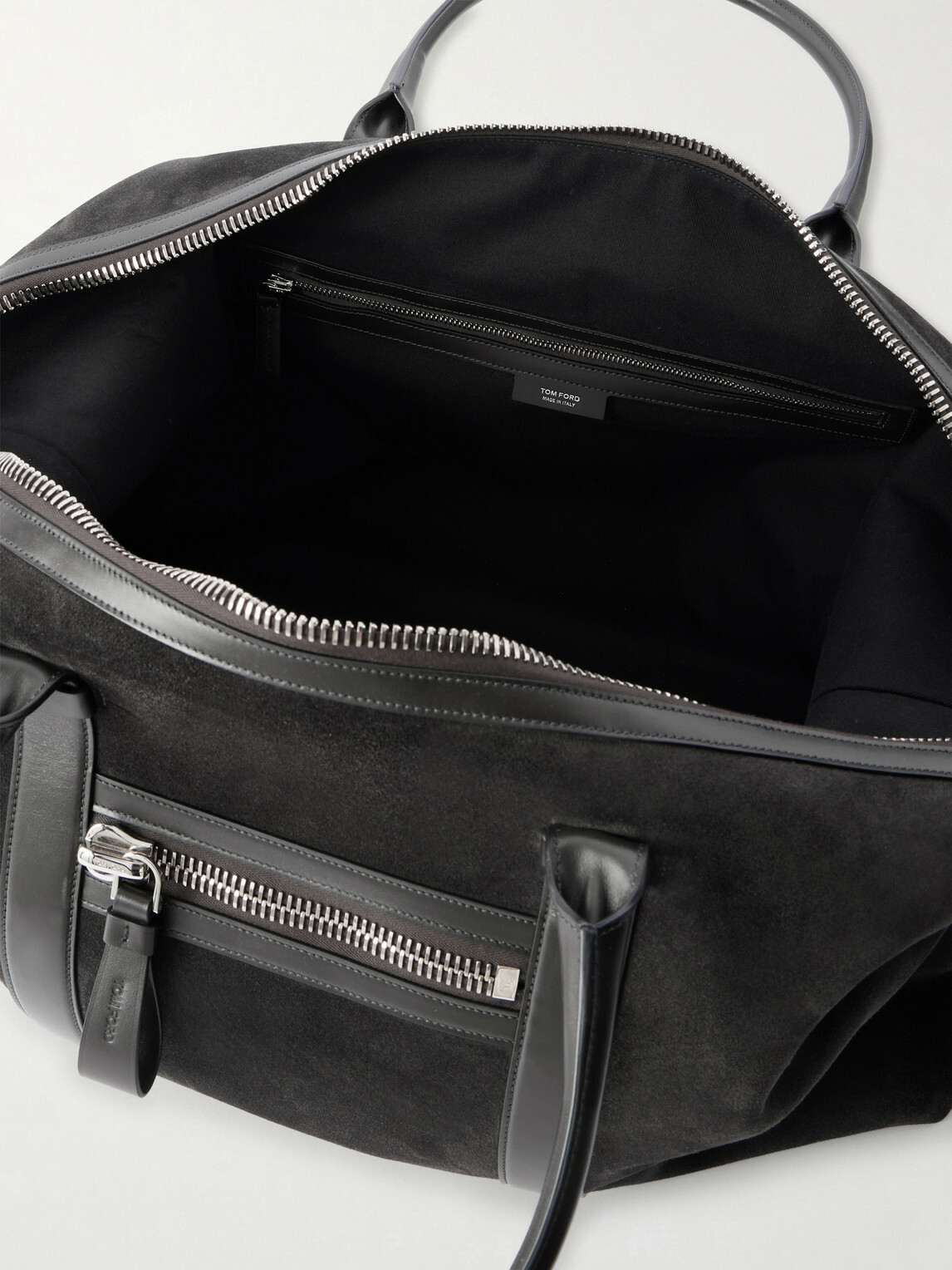 TOM FORD - Buckley Leather-Trimmed Suede Holdall