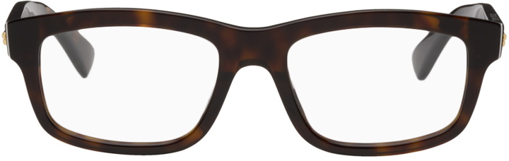 Photo: Bottega Veneta Tortoiseshell Rectangular Glasses