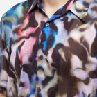 Dries Van Noten Men's All Over Print Short Sleeve Shirt in Blue