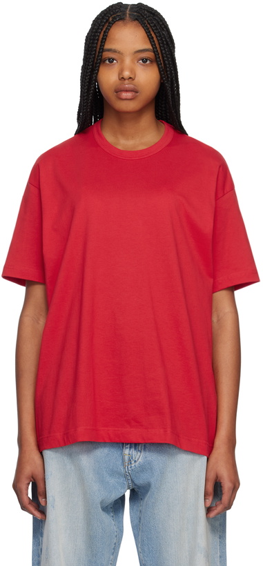 Photo: Comme des Garçons Shirt Red Crewneck T-Shirt