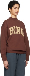 ANINE BING Burgundy Bradie 'Bing' Sweatshirt