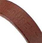 Saint Laurent - Embossed Leather Bracelet - Brown