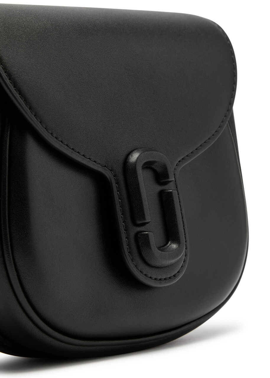 Marc Jacobs The J Marc Small Leather Saddle bag - Black