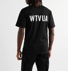 WTAPS - Logo-Print Cotton-Jersey T-Shirt - Black