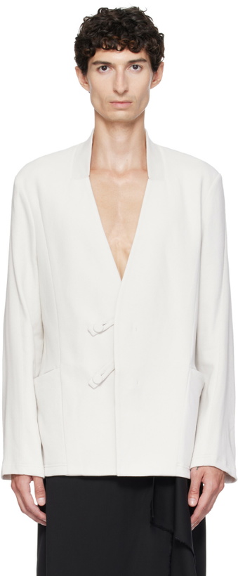 Photo: Kiko Kostadinov Off-White Koru Slim Blazer