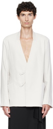 Kiko Kostadinov Off-White Koru Slim Blazer