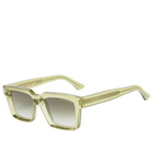 Cutler and Gross 1386 Sunglasses in Crystal Green 