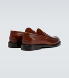 Brunello Cucinelli - Leather penny loafers