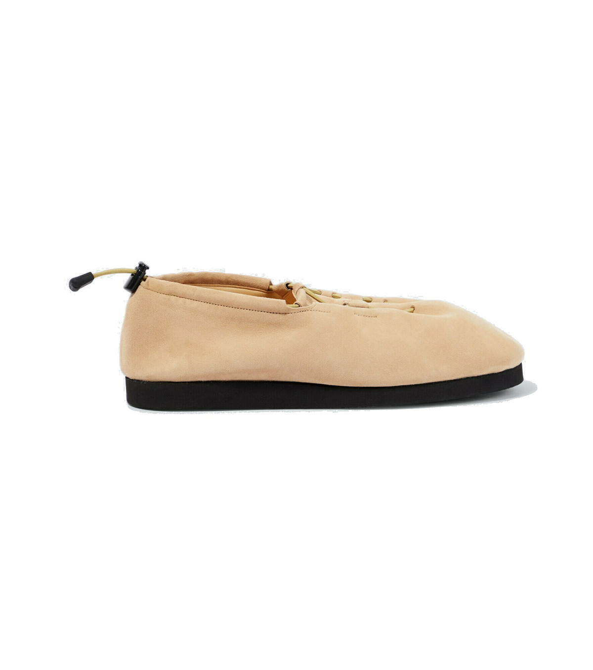 AURALEE Black Leather Slip-on Loafers Auralee