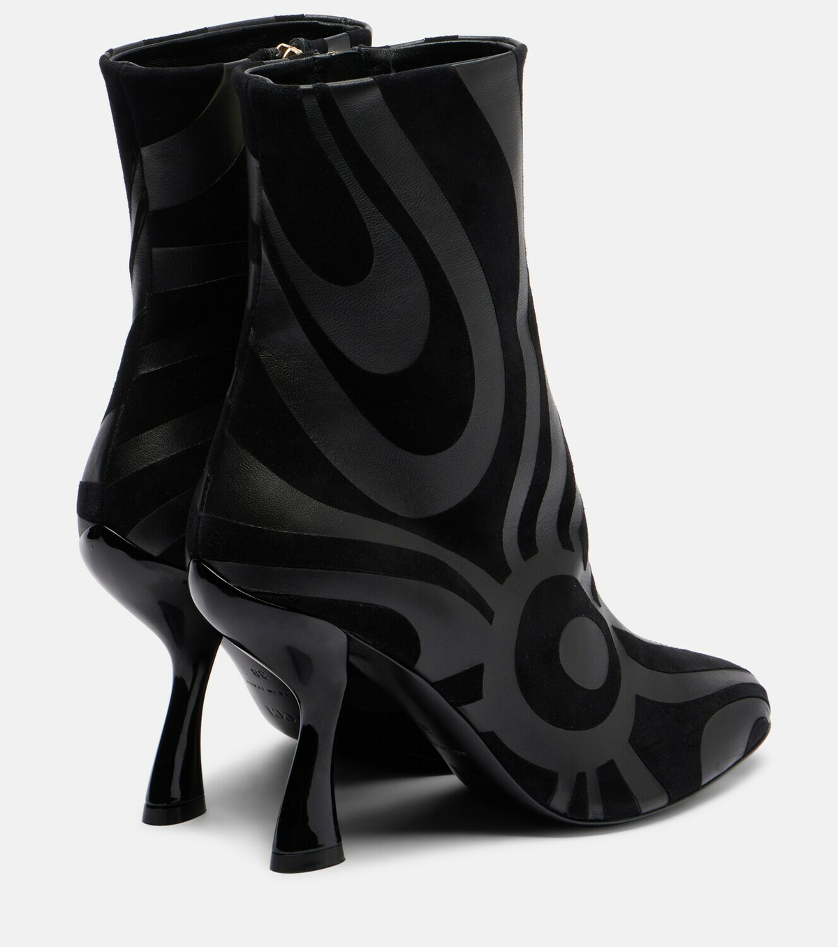 Pucci Marmo suede and leather ankle boots